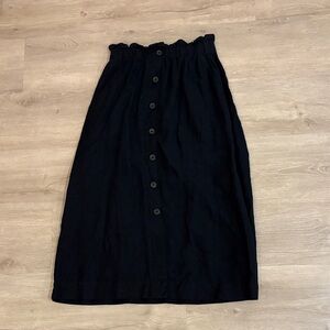 Madewell Button-Front Midi Skirt